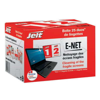 BTE 25 LINGETTES JELT HUMIDES E-NET