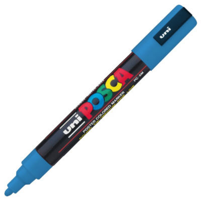 MARQUEUR PEINTURE UNI POSCA PC5M BLEU