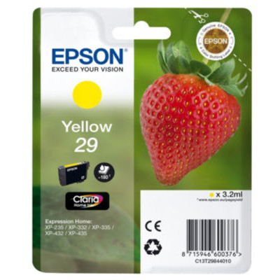 CARTOUCHE EPSON JET D'ENCRE T2984 JAUNE