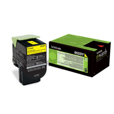 TONER LEXMARK JAUNE 80C2SY0 2000P