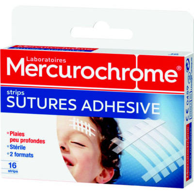 BOITE 16 STRIPS SUTURES ADHESIVES