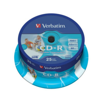 VERBATIM CD-R IMP 52X 700MB SPINDLE 25