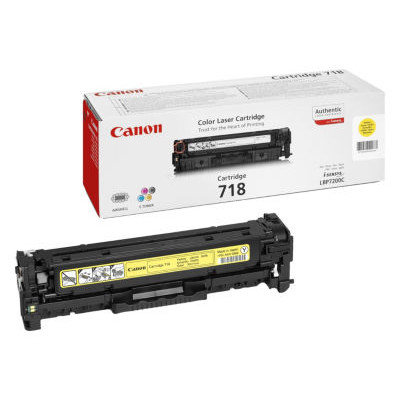 CARTOUCHE LASER CANON 718 JAUNE