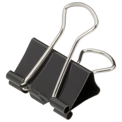 BOITE 12 PINCES-CLIPS 25MM RAJA