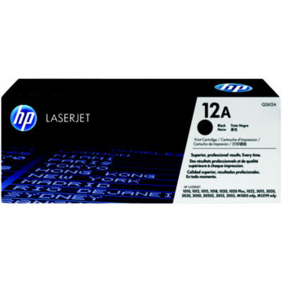LOT 2 CART LASER HP Q2612AD NOIR N°12AD
