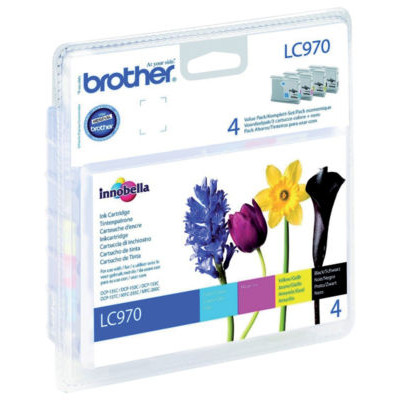 PACK 4 CART JE BROTHER LC970VALBP