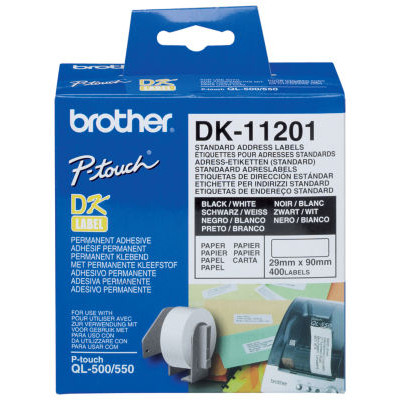 ROULEAU 400 ETIQUETTES BROTHER DK11201