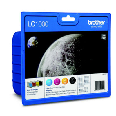 PACK CART JE BROTHER LC1000 NOIR+COUL.