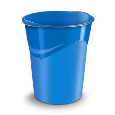 CORBEILLE PAPIER GLOSS 280 BLEU 14L