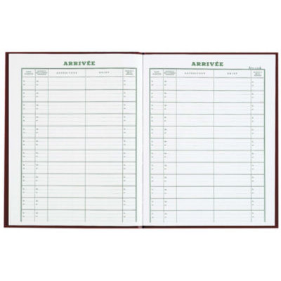 REG. COURRIER ARRIVEE 160P 32X24 ROUGE