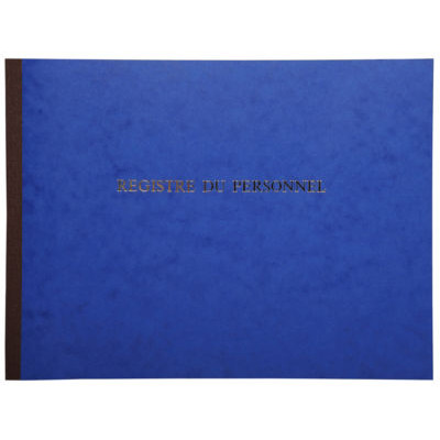 REGISTRE DU PERSONNEL 24X32 40 PAGES