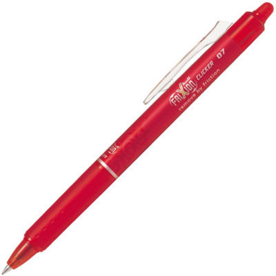STYLO GEL FRIXION CLICKER 07 ROUGE