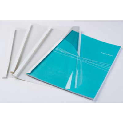 LOT 100 COUV A4 DOS 3MM 150µ BLANC