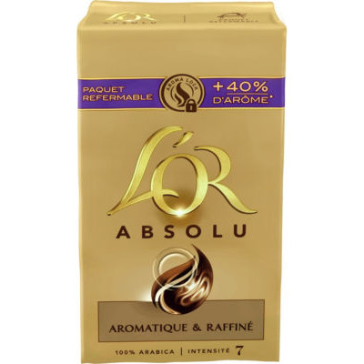 PQT 2X250G CAFE MOULU L'OR ABSOLU