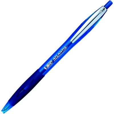 STYLO BILLE BIC ATLANTIS PREMIUM BLEU