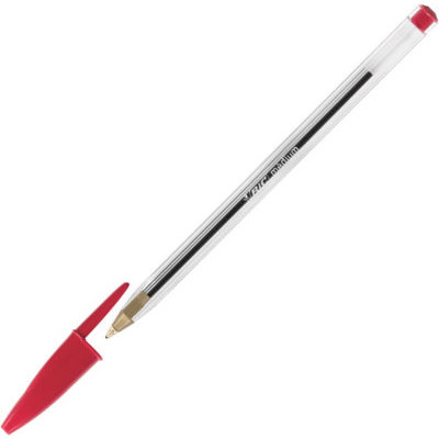 STYLO BILLE BIC CRISTAL 1 MM ROUGE