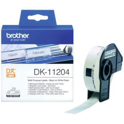 ROULEAU 400 ETIQUETTES BROTHER DK11204