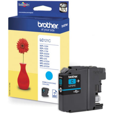 BROTHER CART JE LC121 CYAN 300PAGES