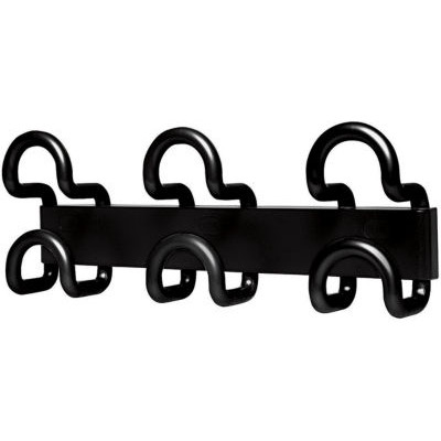 PORTEMANTEAU 3 PATERES NOIRE