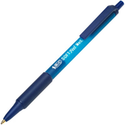 STYLO BILLE BIC SOFT FEEL BLEU