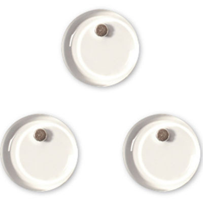 LOT 3 AIMANTS TRANSPARENTS CRYSTAL 30MM