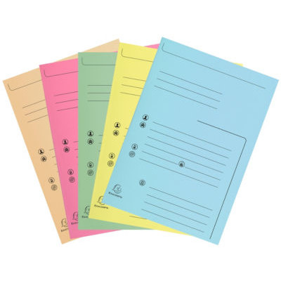 LOT 25 SS DOSSIERS 2R KRAFT PASTEL ASS