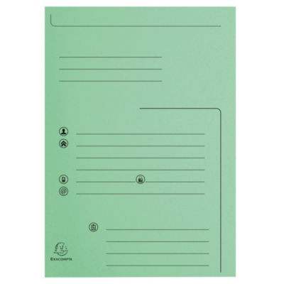 LOT 25 SS DOSSIERS 2R KRAFT PASTEL VERT