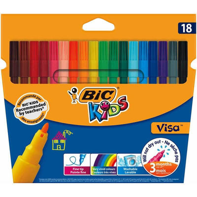 ETUI 18 FEUTRES BIC KIDS VISA