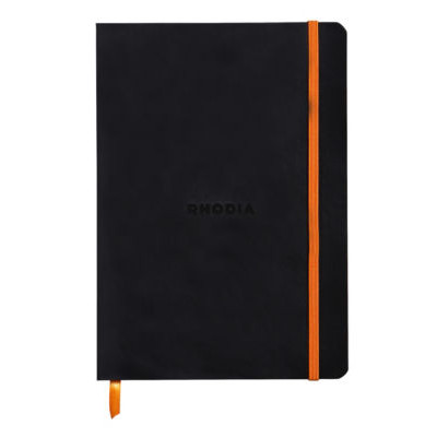 CARNET RHODIARAMA A5 LIGNE NOIR 160P