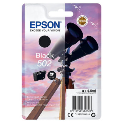 CARTOUCHE JE EPSON 502 NOIR 4.6ML