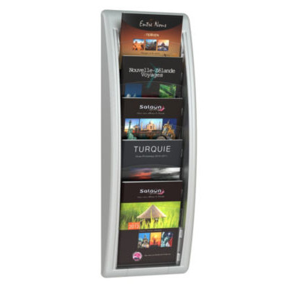 PRESENTOIR MURAL MODUL A5 5C ALU