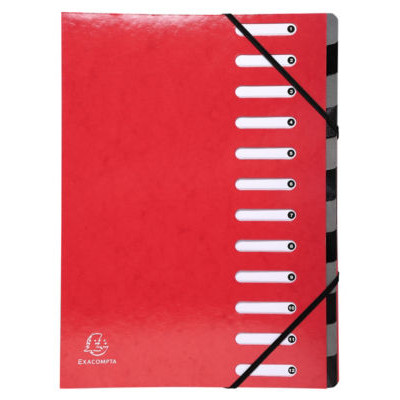 TRIEUR ELASTIQUE 12 CASES IDERAMA ROUGE