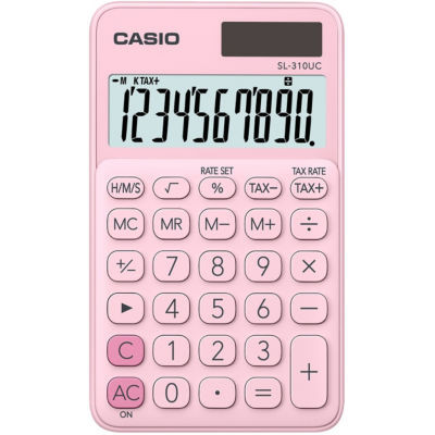 CALCULATRICE CASIO SL-310UC ROSE CLAIR