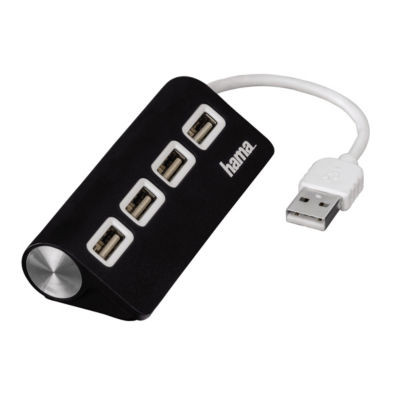 HUB HAMA 4 PORTS USB 2.0 NOIR