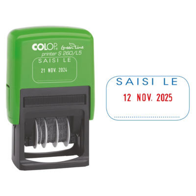 DATEUR MONOFORMULE 'SAISI LE' GREEN