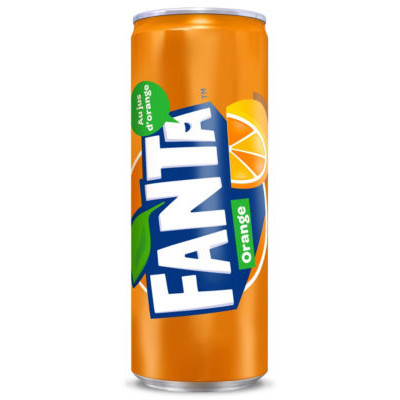 LOT 24 BOITES FANTA ORANGE 33CL SLIM