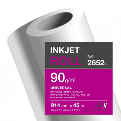 LOT 2 ROULEAUX 0,914X45M 90G JE N&B