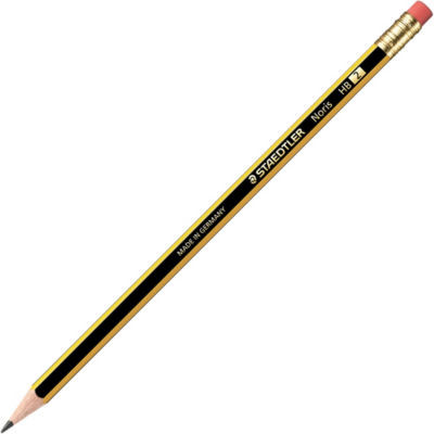 BTE DE 12 CRAYONS NORIS 120HB AVEC GOMM