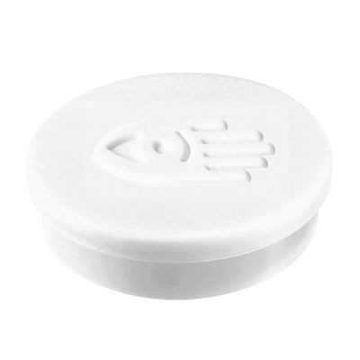PACK DE 10 AIMANTS RONDS 20 MM BLANC