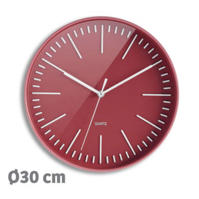HORLOGE TENDANCIA ROUGE BRIQUE D30 CM