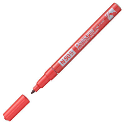 MARQUEUR PERMANENT PENTEL N50S ROUGE