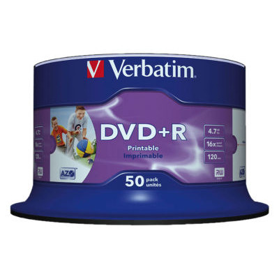 VERBATIM DVD+R IMP 16X 4.7GB SPINDLE 50