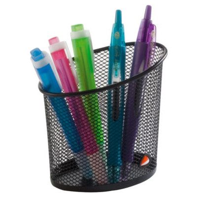POT CRAYONS MESHCUP NOIR