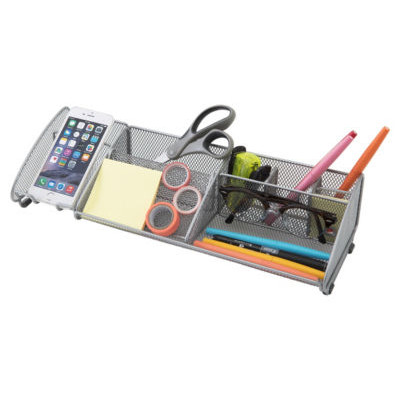 ORGANISEUR 9 COMP MESHBOARD GRIS