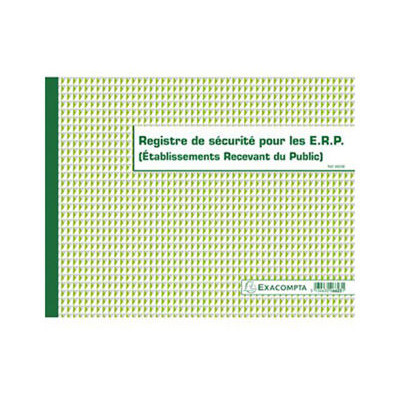 REGISTRE SECURITE ERP 32 PAGES 24X32 CM