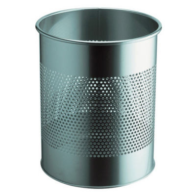 CORB A PAPIER METAL AJOUREE ARGENT 15L
