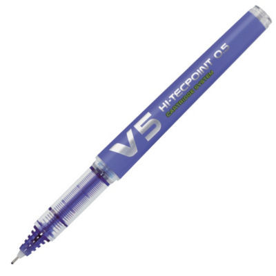 STYLO ROLLER BEGREEN HI-TEC V5 BLEU