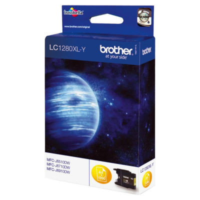 CART JE BROTHER LC1280XLY JAUNE