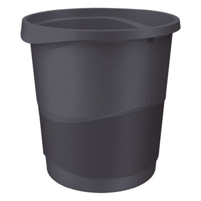CORBEILLE PAPIER EUROPOST 14L NOIR