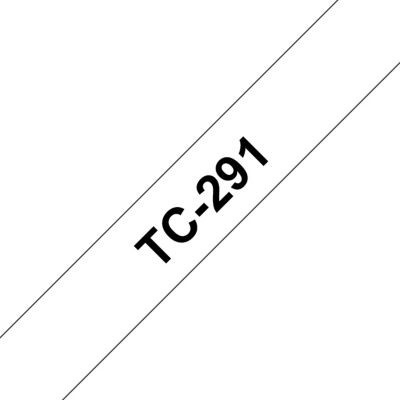 RUBAN P-TOUCH BLANC/TEXTE NOIR 9MM